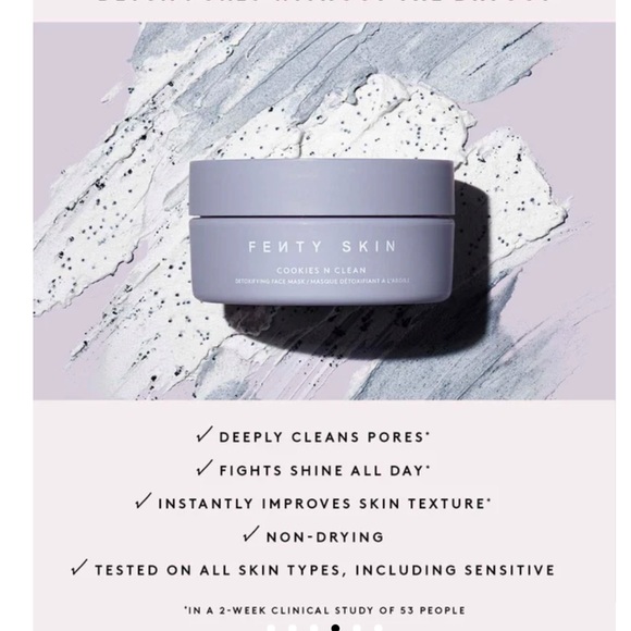 Fenty Skin COOKIES N CLEAN WHIPPED CLAY PORE DETOX FACE MASK - Picture 3 of 4